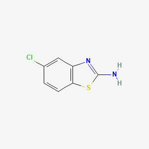 Chemical structure of 2-Amino-5-chlorobenzothiazole