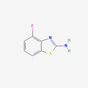 Chemical structure of 2-Amino-4-fluorobenzothiazole