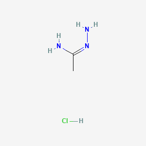 Chemical structure of Acetimidohydrazide hydrochloride
