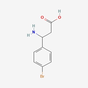 Chemical structure of 3-Amino-3-(4-bromophenyl)propionic acid