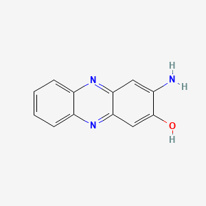 Chemical structure of 2-Amino-3-Hydroxyphenazine