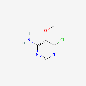 Chemical structure of 4-Amino-6-chloro-5-methoxypyrimidine