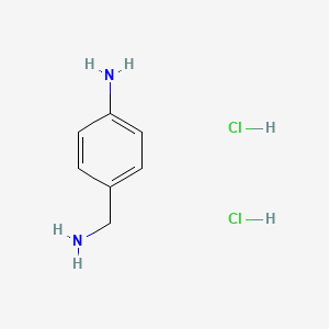 Chemical structure of 4-(aminomethyl)benzenamine dihydrochloride