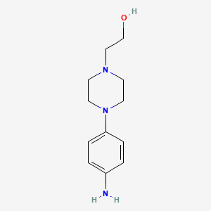 Chemical structure of 2-(4-(4-Aminophenyl)piperazin-1-yl)ethanol