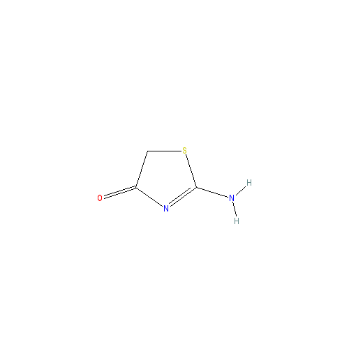 Chemical structure of 2-aminothiazol-4(5H)-one