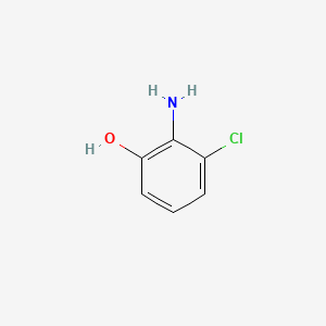 Chemical structure of 2-Amino-3-chlorophenol