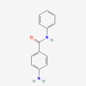 Chemical structure of 4-Amino-N-phenylbenzamide