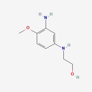 Chemical structure of 2-((3-Amino-4-methoxyphenyl)amino)ethanol
