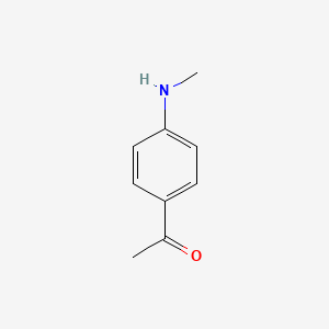 Chemical structure of 1-[4-(Methylamino)phenyl]ethan-1-one