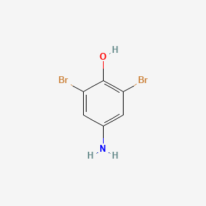 Chemical structure of 4-Amino-2,6-dibromophenol