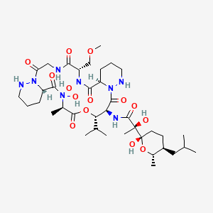 Chemical structure of Aurantimycin A