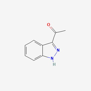 Chemical structure of 1-(1H-Indazol-3-yl)ethanone