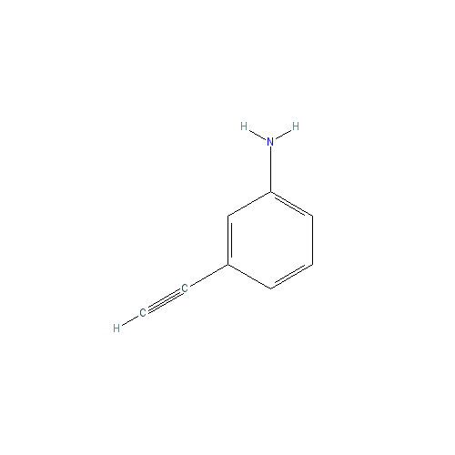 Chemical structure of 3-Aminophenylacetylene HCL