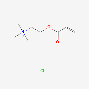 Chemical structure of [2-(Acryloyloxy)ethyl]trimethylammonium chloride solution