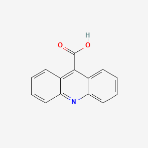 Chemical structure of 9-Acridinecarboxylic acid