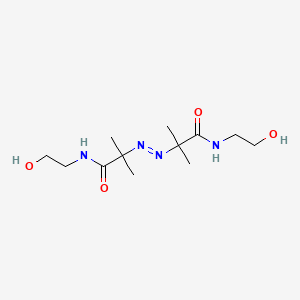Chemical structure of 2,2'-Azobis(2-methyl-N-(2-hydroxyethyl)propionamide)