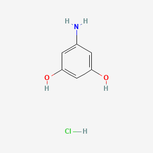 Chemical structure of 5-Aminobenzene-1,3-diol hydrochloride