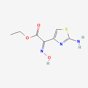 Chemical structure of 2-(2-Aminothiazole-4-yl)-2-hydroxyiminoacetate