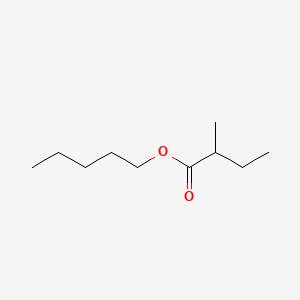Chemical structure of Amyl-2-Methylbutyrate