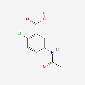 Chemical structure of 5-Acetamido-2-chlorobenzoic acid