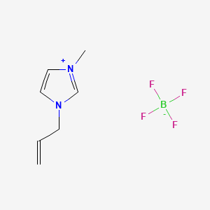 Chemical structure of 1-Allyl-3-Methylimidazolium Tetrafluoroborate