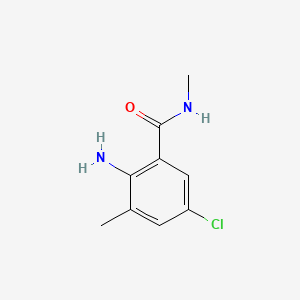 Chemical structure of 2-Amino-5-chloro-N,3-dimethylbenzamide