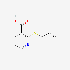 Chemical structure of 2-(Allylthio)nicotinic acid
