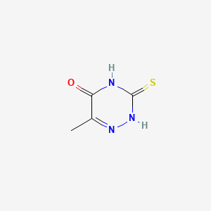 Chemical structure of 6-Aza-2-thiothymine