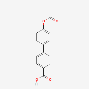 Chemical structure of 4′-Acetoxy-biphenyl-4-carboxylic acid