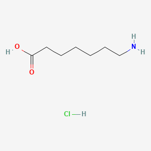 Chemical structure of 7-Aminoheptanoic acid hydrochloride