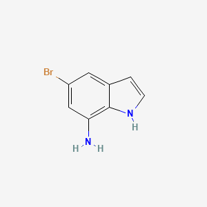 Chemical structure of 7-Amino-5-bromoindole