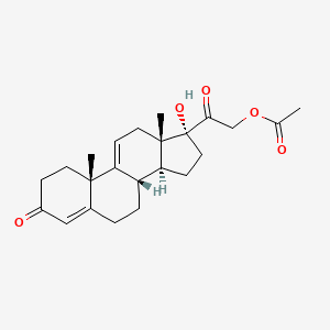 Chemical structure of Anecortave Acetate