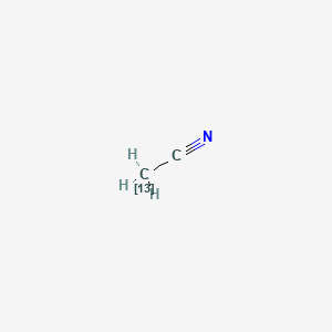 Chemical structure of Acetonitrile-1-13C