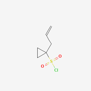 Chemical structure of 1-Allylcyclopropane-1-sulfonyl Chloride