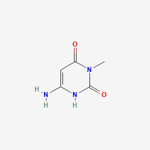 Chemical structure of 6-Amino-3-methyluracil