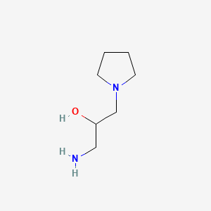 Chemical structure of 1-amino-3-(pyrrolidin-1-yl)propan-2-ol