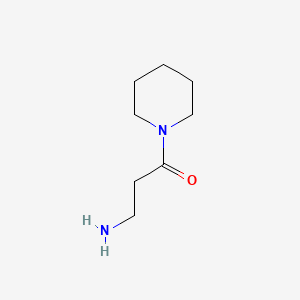 Chemical structure of 3-amino-1-(piperidin-1-yl)propan-1-one
