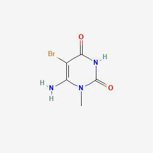 Chemical structure of 6-Amino-5-bromo-1-methyluracil