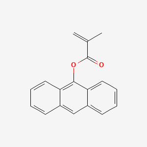 Chemical structure of 9-Anthryl methacrylate