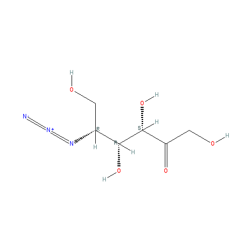 Chemical structure of 5-Azido-5-deoxy-D-fructose