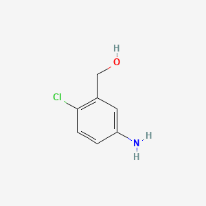 Chemical structure of 5-Amino-2-chlorobenzyl alcohol