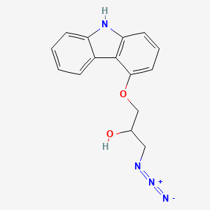 Chemical structure of 4-[1′-(3′-Azido-1′,2′-propanediol)]carbazole