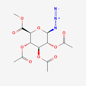 Chemical structure of 1-Azido-1-deoxy-D-galacturonate 2,3,4-Triacetate Methyl Ester
