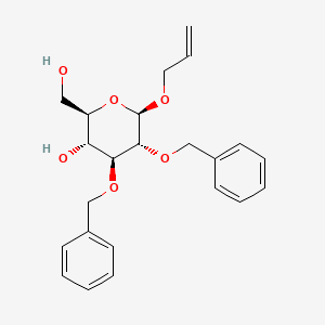 Chemical structure of Allyl 2,3-di-O-benzyl-b-D-glucopyranoside