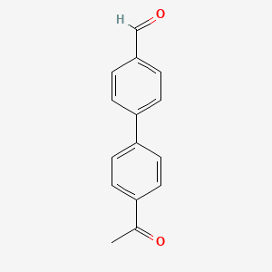 Chemical structure of 4′-Acetyl-biphenyl-4-carbaldehyde