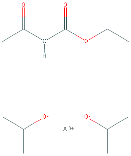 Chemical structure of Aluminum di(isopropoxide)acetoacetic ester chelate