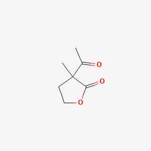 Chemical structure of 3-Acetyldihydro-3-methyl-2(3H)-furanone