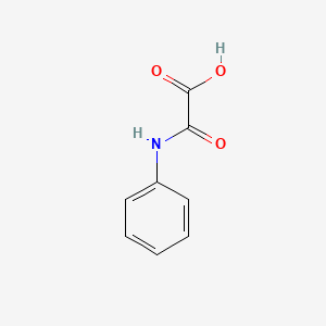 Chemical structure of anilino(oxo)acetic acid