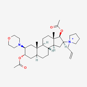Chemical structure of 3-Acetyl Rocuronium Bromide