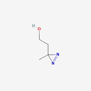 Chemical structure of 3,3-Azo-1-butanol
